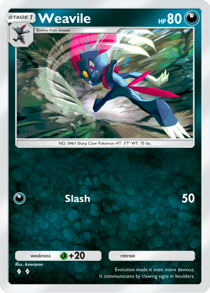 Weavile - card A4-116 in Pokémon TCG Pocket