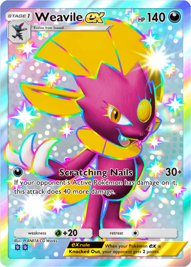 Weavile ex - card A4-238 in Pokémon TCG Pocket