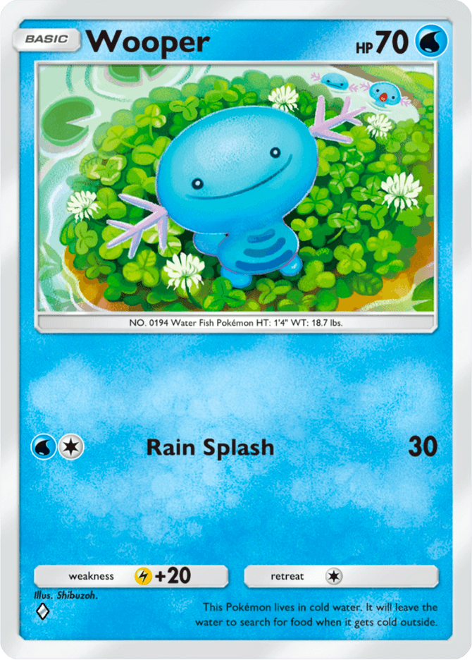 Wooper - card A4-051 in Pokémon TCG Pocket