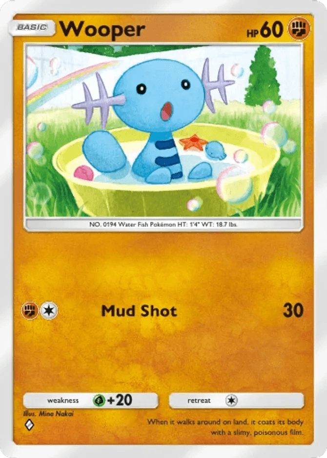 Wooper - card B3b-036 in Pokémon TCG Pocket
